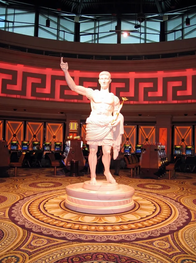 Statue of Caesar in the casino rotunda